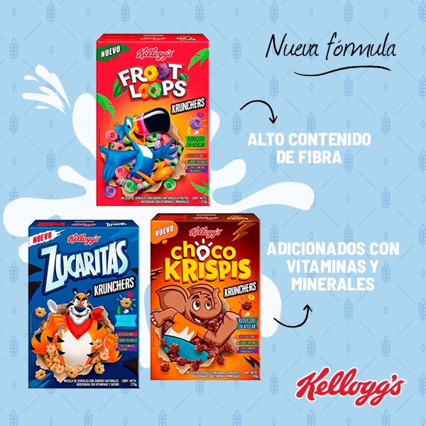 Nueva fórmula - Alto contenido de fibra, adicionados con vitaminas y minerales Nueva fórmula - Alto contenido de fibra, adicionados con vitaminas y minerales