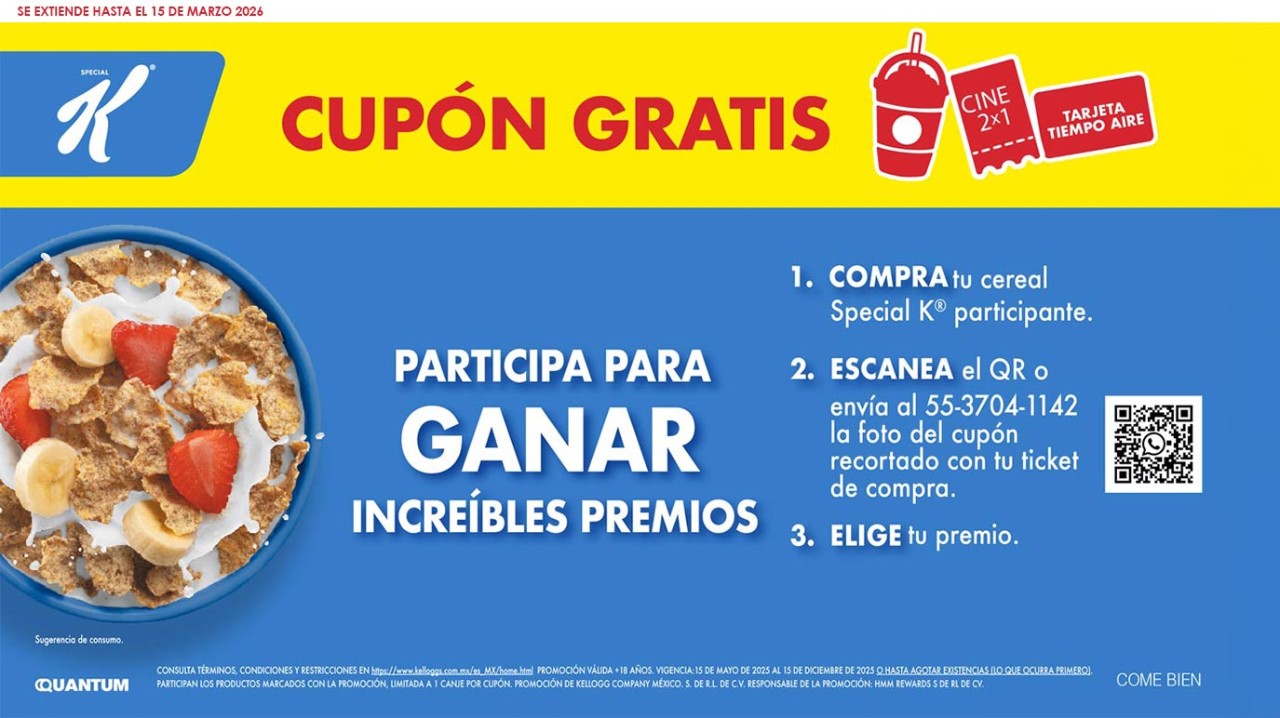 Gana increíbles premios con Special K ®