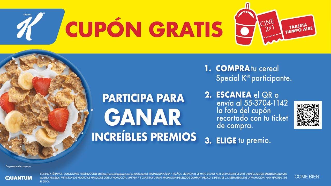 Gana increíbles premios con Special K ®