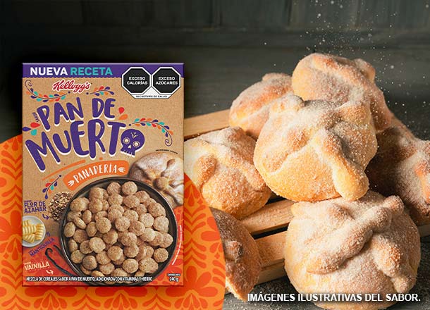 Cereal pan de muerto